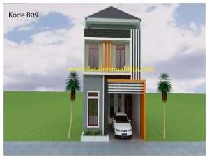 Desain Rumah Sederhana 2 Lantai Ukuran 6x12
